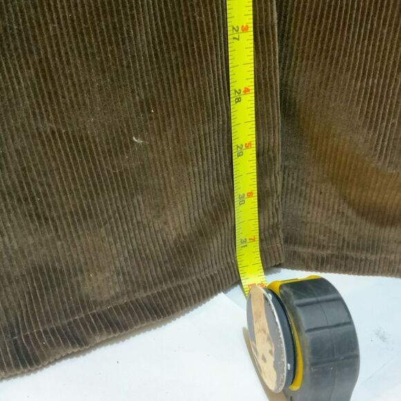 Dana Foley NYC corduroy brown pants lace Low Rise Wide Leg - Picture 9 of 9